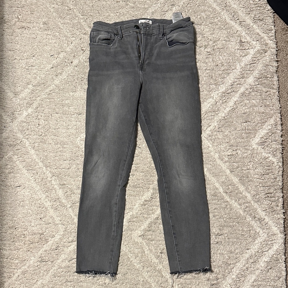 Good American Women's Charcoal Skinny Jeans